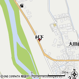 秋田県湯沢市川連町村下62周辺の地図