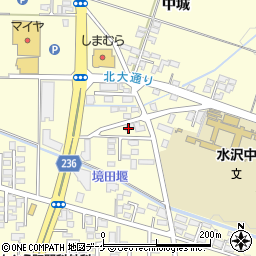高進商事株式会社水沢営業所周辺の地図