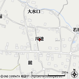 秋田県湯沢市川連町川連周辺の地図