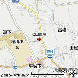 七山医院周辺の地図