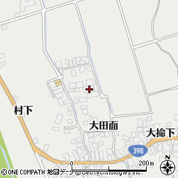 秋田県湯沢市川連町大田面69周辺の地図