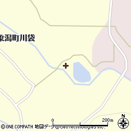 秋田県にかほ市象潟町川袋坂ノ下周辺の地図