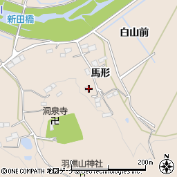 岩手県奥州市江刺田原馬形周辺の地図