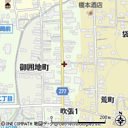 秋田県湯沢市吹張周辺の地図