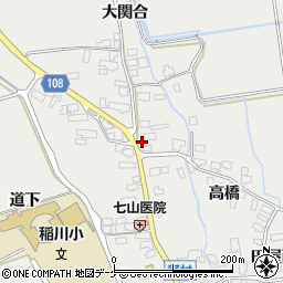 秋田県湯沢市川連町野村周辺の地図
