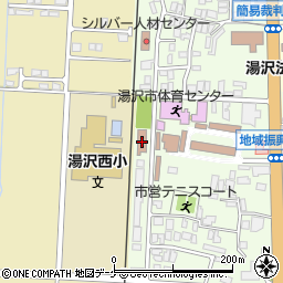湯沢コミュニティーセンター周辺の地図