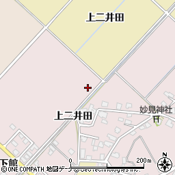 秋田県湯沢市山田上二井田周辺の地図