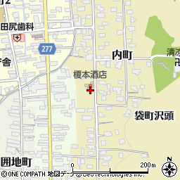 秋田県湯沢市内町5-22周辺の地図