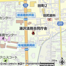 秋田森林管理署湯沢支署　皆瀬森林事務所周辺の地図