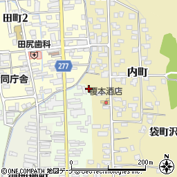 秋田県湯沢市内町5-45周辺の地図