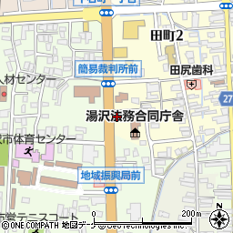 トヨタレンタリース秋田湯沢店周辺の地図