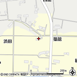 岩手県奥州市水沢渋田周辺の地図