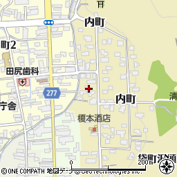 秋田県湯沢市内町5-10周辺の地図