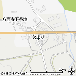 秋田県湯沢市川連町欠上り周辺の地図