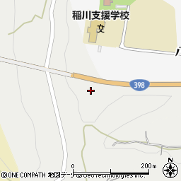 秋田県湯沢市川連町大平周辺の地図