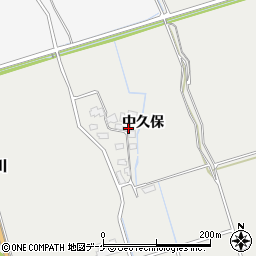 秋田県湯沢市川連町中久保周辺の地図