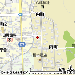 秋田県湯沢市内町5-3周辺の地図