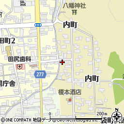 秋田県湯沢市内町5-1周辺の地図