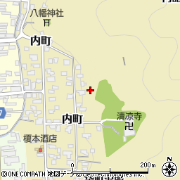秋田県湯沢市内町2周辺の地図