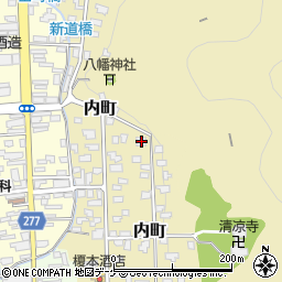 秋田県湯沢市内町3-10周辺の地図