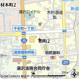 西田町街区公園周辺の地図
