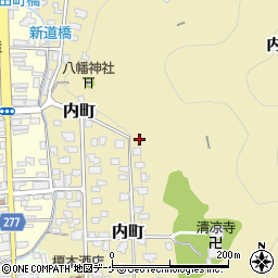 秋田県湯沢市内町2-45周辺の地図
