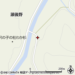 秋田県雄勝郡羽後町飯沢間木ノ口周辺の地図