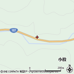 国道１０７号線周辺の地図