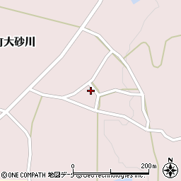 秋田県にかほ市象潟町大砂川山屋周辺の地図