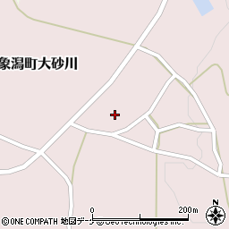 秋田県にかほ市象潟町大砂川水尻周辺の地図