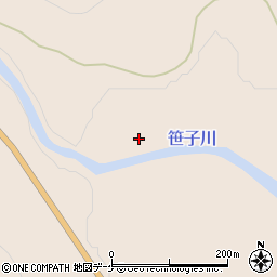 笹子川周辺の地図