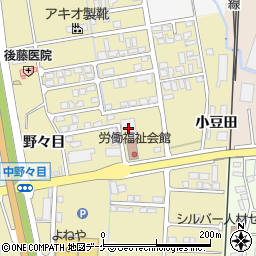 湯沢市立湯沢母子生活支援施設ひまわり荘周辺の地図