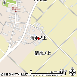 秋田県湯沢市深堀清水ノ上周辺の地図