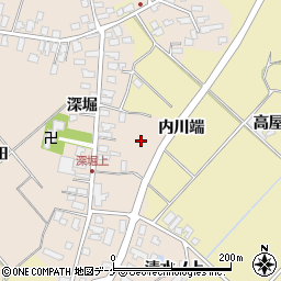 秋田県湯沢市深堀内川端周辺の地図
