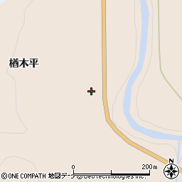 秋田県由利本荘市鳥海町小川楢木平周辺の地図