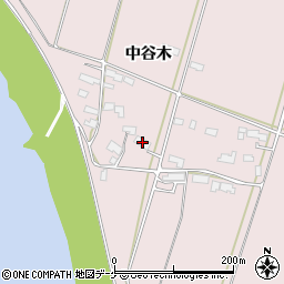 岩手県奥州市江刺愛宕中谷木43周辺の地図