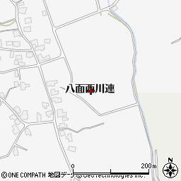 秋田県湯沢市駒形町八面西川連周辺の地図