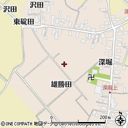 秋田県湯沢市深堀周辺の地図
