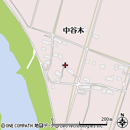 岩手県奥州市江刺愛宕中谷木42周辺の地図