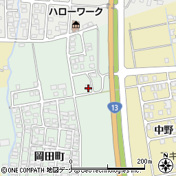 秋田県湯沢市岡田町1-55周辺の地図