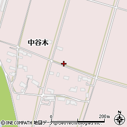 岩手県奥州市江刺愛宕（中谷木）周辺の地図