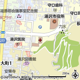 湯沢生涯学習センター周辺の地図