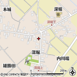 秋田県湯沢市深堀深堀55周辺の地図