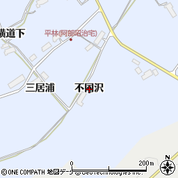 岩手県胆沢郡金ケ崎町永沢不同沢周辺の地図