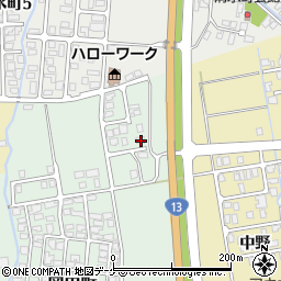 秋田県湯沢市岡田町1-38周辺の地図