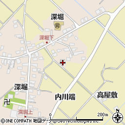 秋田県湯沢市深堀高屋敷周辺の地図