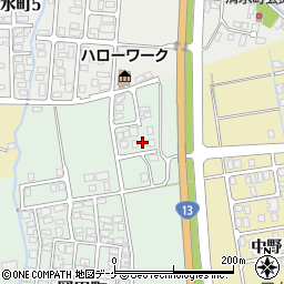 秋田県湯沢市岡田町1-36周辺の地図