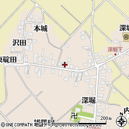 秋田県湯沢市深堀深堀32周辺の地図