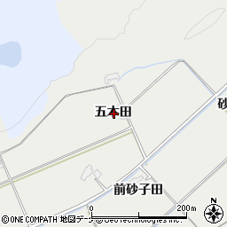 岩手県胆沢郡金ケ崎町永栄五木田周辺の地図