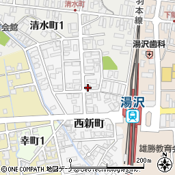 湯沢清水町郵便局 ＡＴＭ周辺の地図